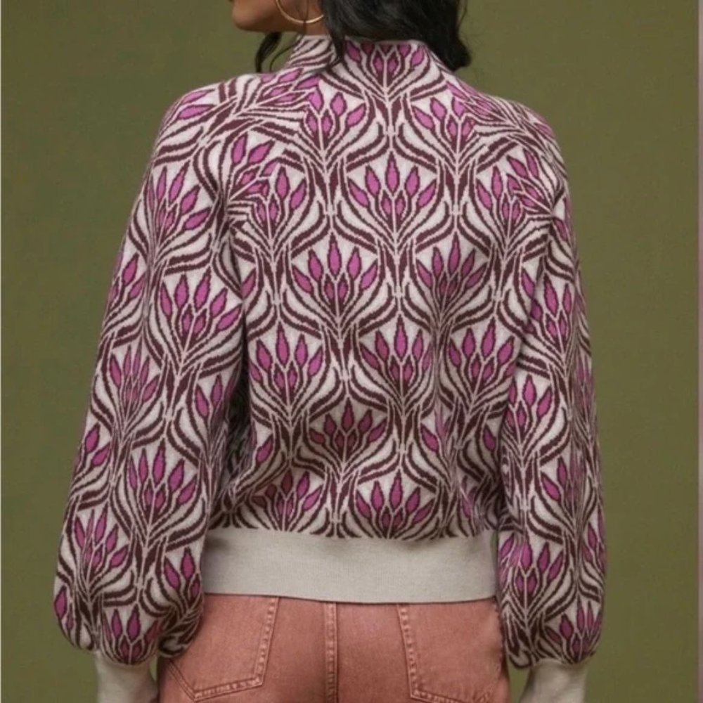 NWOT By Anthropologie The Beatriz Mock-Neck Sweater, size XXS (or XS)